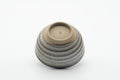 Tezumi — Japanese Teacup - Grey Milky Glazed Spiraling Yunomi - 130ml — top-down view of the interior
