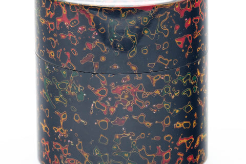 Japanese Chazutsu - 唐塗 Kara-nuri Urushi Lacquer Canister with Tea Scoop - 200ml