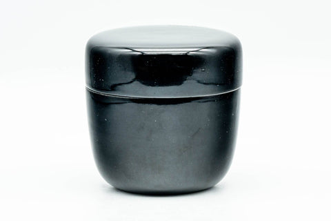 Japanese Natsume - Black Urushi Lacquer Matcha Tea Caddy - 80ml