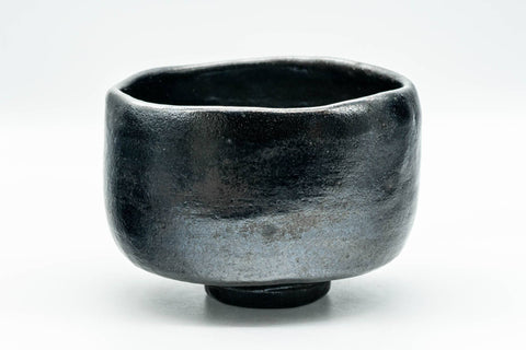 Japanese Matcha Bowl - Black Raku Wabi-Sabi Chawan - 400ml