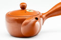 Tezumi — Japanese Kyusu - Gold White Floral Tokoname-yaki Mesh Teapot - 200ml — closeup of the decoration