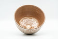 Tezumi — Japanese Matcha Bowl - Floral Geometric White Glazed Chawan - 300ml — three-quarter view
