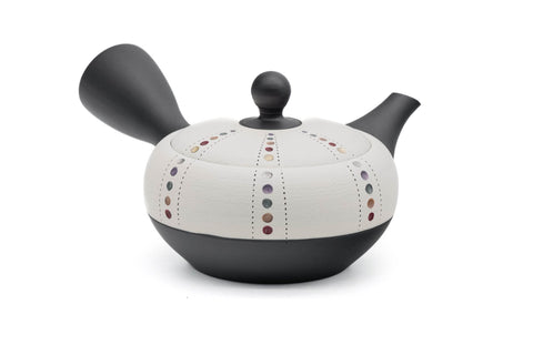 Pearlescent Dotted White Tokoname Teapot - 260ml
