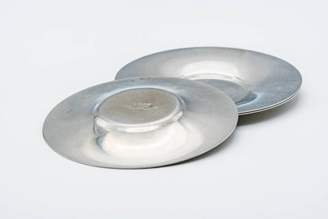 Japanese Chataku - Set of 3 Silver Tea Coasters