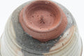 Tezumi — Japanese Teacup - Grey Pink Gohonte Hagi-yaki Yunomi - 100ml — inverted showing the foot ring