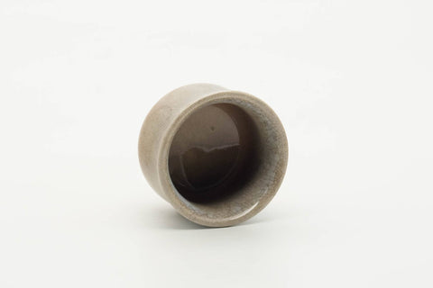 Japanese Teacup - Small Beige White Drip-Glazed Hagi-yaki Guinomi - 40ml
