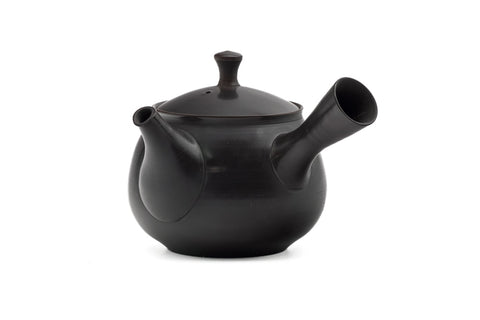 Polished Black Red Yōhen Tokoname Teapot - 180ml