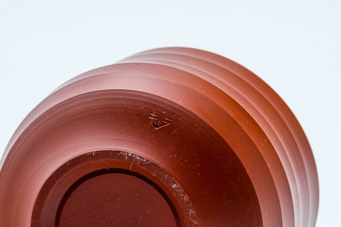 Japanese Teacup - Faceted Spiraling Shudei Tokoname-yaki Yunomi - 120ml