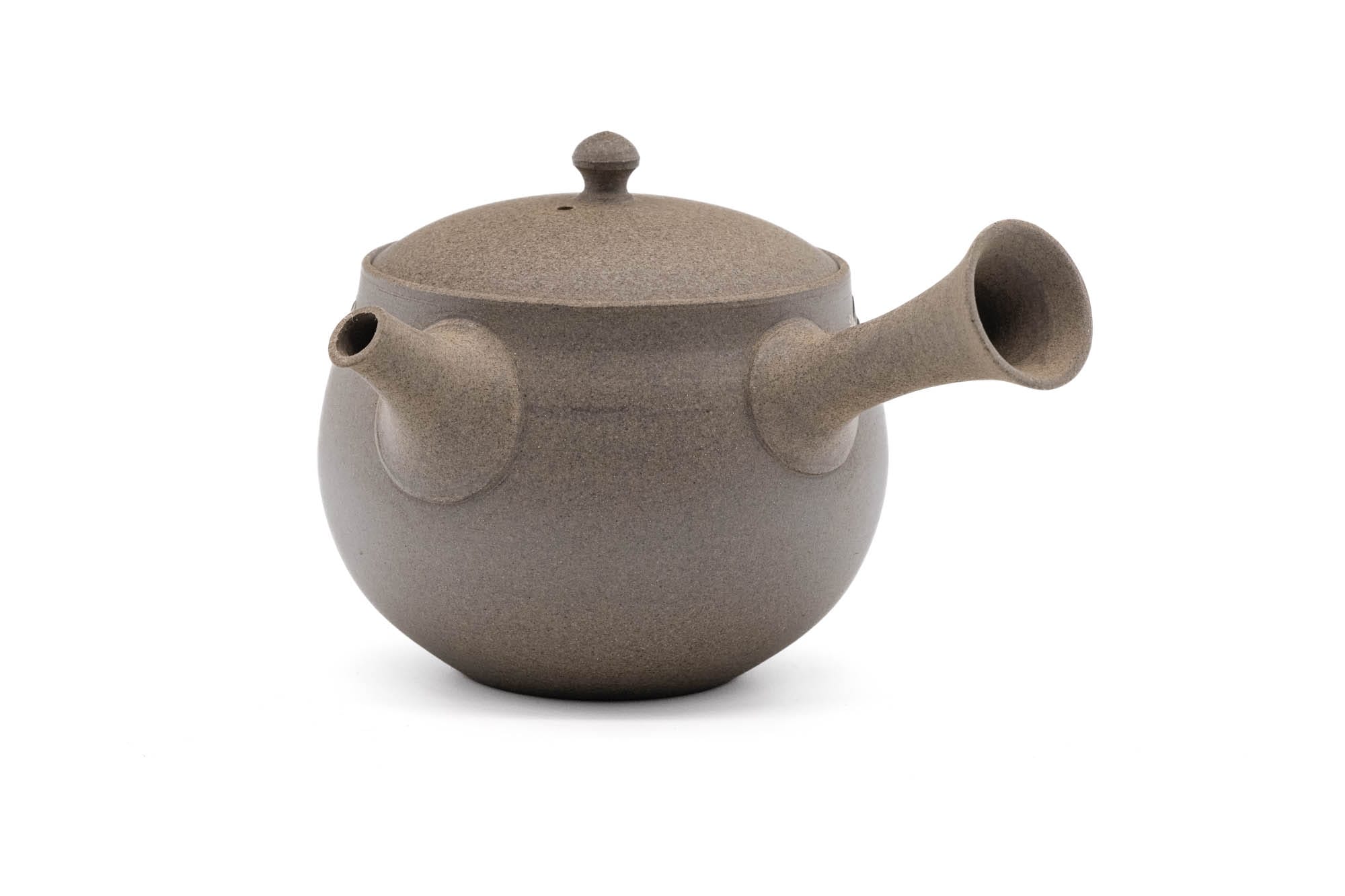 Japanese Kyusu - 都築豊 Tsuzuki Yutaka - Floral Yakishime Tokoname-yaki Teapot - 320ml