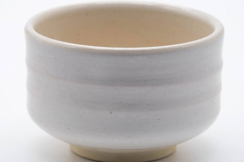 Japanese Matcha Bowl - Hantsutsu-gata White Glazed Chawan - 500ml