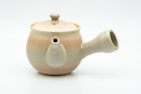 Japanese Kyusu - Beige Pink Glazed Hagi-yaki Do-ake Teapot - 220ml - Tezumi