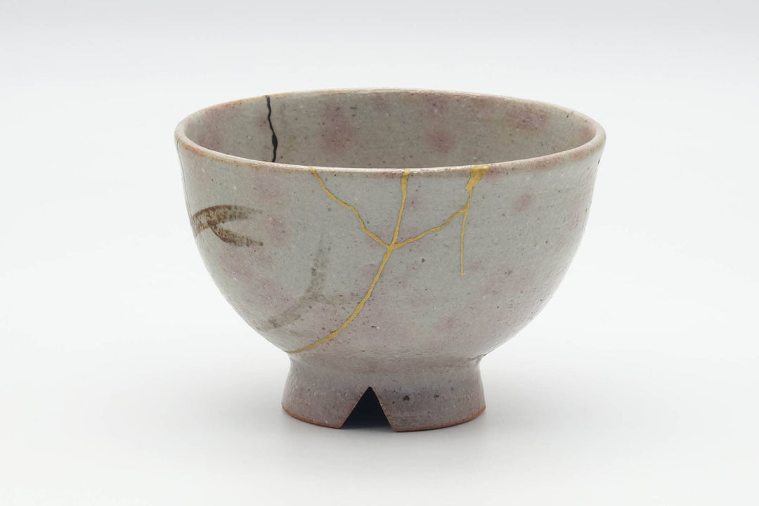 Japanese Matcha Bowl - 絵半使割高台茶碗 Kintsugi Goki E-Gohon Utsushi Chawan ...