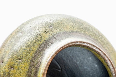 Japanese Chaire - 市野信水 Ichino Shinsui - 信水窯 Shinsui Kiln - Tanba-yaki Chaire with Shifuku