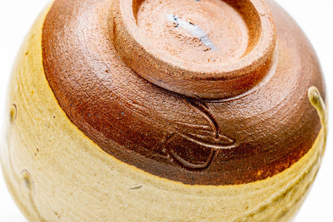 Japanese Teacup - Earthy Yellow Glazed Shigaraki-yaki Yunomi - 150ml