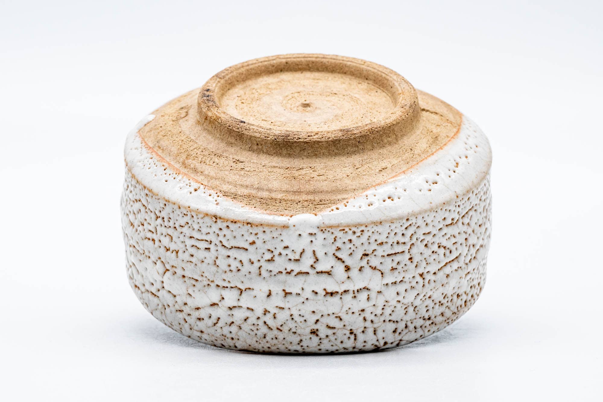 Japanese Matcha Bowl - White Shino Glazed Mino-yaki Chawan - 150ml