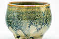 Close-up of the body detailing the streaked hare's-fur drip glaze.
