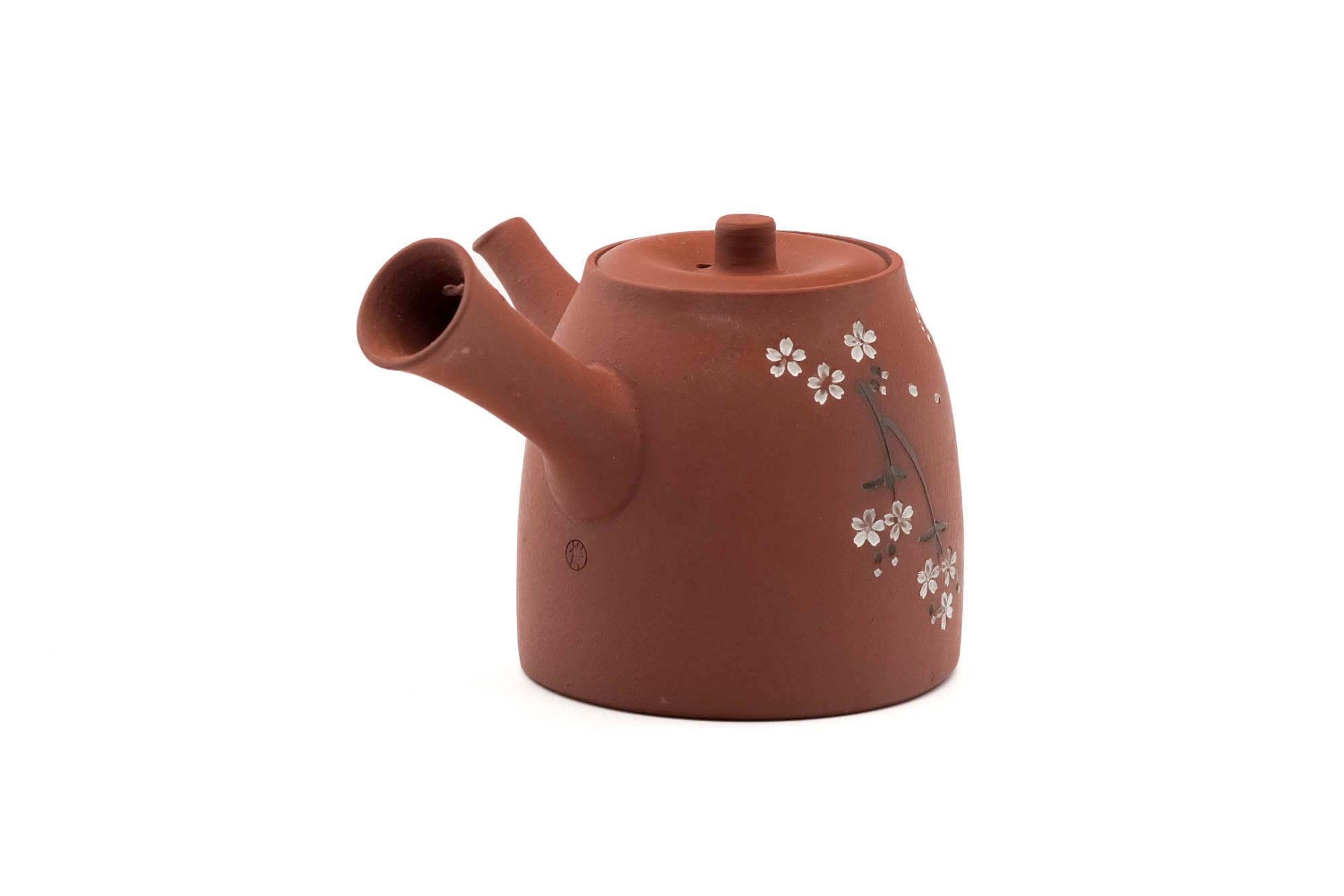 Japanese Kyusu - Hokuryu - Sakura Red Tokoname Shudei Teapot - Thumbnail 2