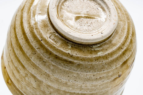 Japanese Matcha Bowl - 河村碩山 Sekizan Kawamura - Ki-Seto Koge Glazed Seto-yaki Chawan - 300ml