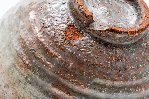 Japanese Matcha Bowl - 萩殿窯 Hagiden Kiln - Gohonte Rokurome Hagi-yaki Chawan - 250ml