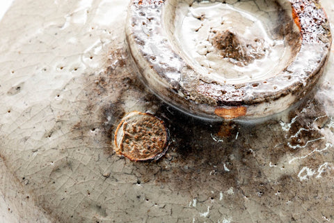 Japanese Matcha Bowl - 兼田佳炎 Kaneda Keien - Milky Glazed Hagi-yaki Chawan - 350ml