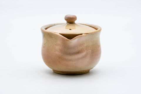 Japanese Houhin - 天鵬山 Tsubaki Kiln - Beige White Glazed Hagi-yaki Ceramic Teapot - 130ml