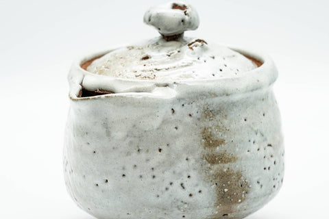 Japanese Houhin - White Shiro Glazed Hagi-yaki Do-ake Teapot - 200ml - Tezumi