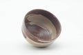 Tezumi — Japanese Matcha Bowl - Magenta Grey White Hakeme Chawan - 400ml — top-down view of the interior