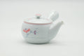 Tezumi — Japanese Kyusu - Floral White Porcelain Arita-yaki Ceramic Filter Teapot - 200ml — three-quarter view