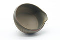 Tezumi — Japanese Katakuchi - Green Nerikomi Handleless Yuzamashi - 245ml — tipped to show the interior