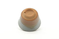 Tezumi — Japanese Teacup - Beige White Glazed Asagao Hagi Yunomi - 110ml — top-down view of the interior