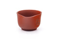 Tezumi — Japanese Katakuchi - Mountainous Red Shudei Tokoname-yaki Water Cooler - 120ml — three-quarter view