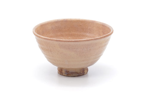 Japanese Matcha Bowl - Beige Drip-Glazed Ido-gata Hagi Chawan - 300ml