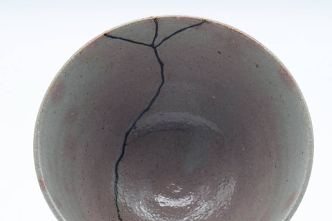 Japanese Matcha Bowl - 有作作 Kintsugi Gohonte Glazed Ido-gata Chawan - 300ml