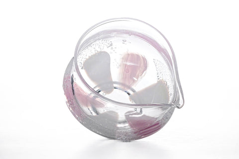 Hana 華 - Pink Glass Spouted Matcha Bowl - 200ml