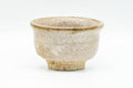 Japanese Teacup - Small Beige Glazed Guinomi - 40ml - side view turned slightly