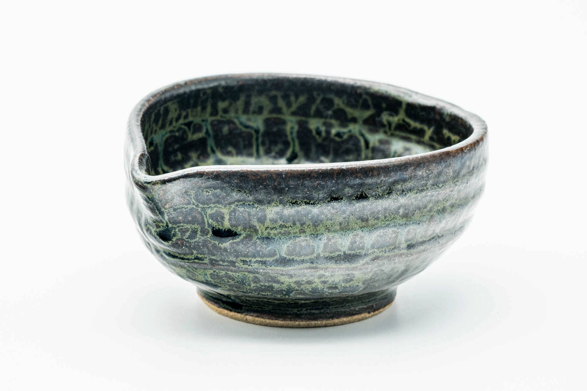 Japanese Katakuchi - Metallic Green Glazed Water Cooler - 200ml