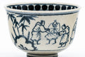 Tezumi — Japanese Matcha Bowl - 岩崎新定 Shinsada Iwasaki - Annan Zeze-yaki Chawan - 250ml — inverted showing the foot ring