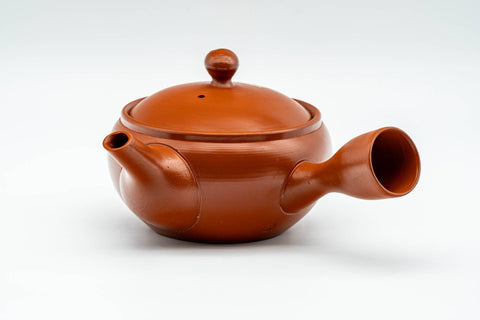 Japanese Kyusu - Classic Red Shudei Tokoname-yaki Mesh Teapot - 230ml - Tezumi
