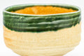 Japanese Matcha Bowl - Beige Green Hantsutsu-gata Chawan - 450ml - Tezumi