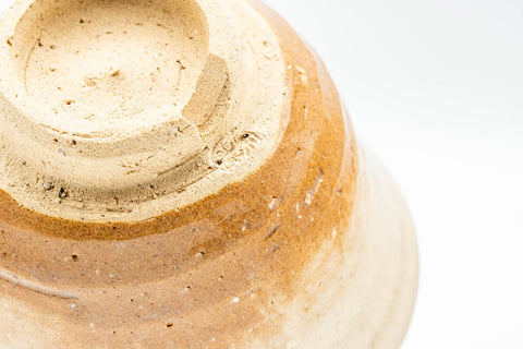 Japanese Teacup - Beige Milky White Drip-Glazed Hagi-yaki Yunomi - 100ml