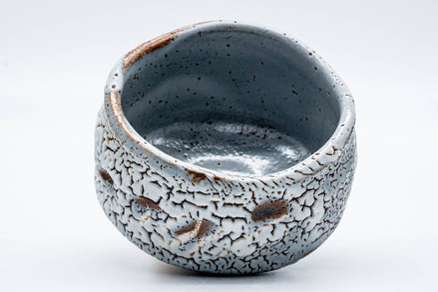 Japanese Matcha Bowl - 加藤秀山 Katou Hideyama - Blue Shino Mino-yaki Chawan - 400ml