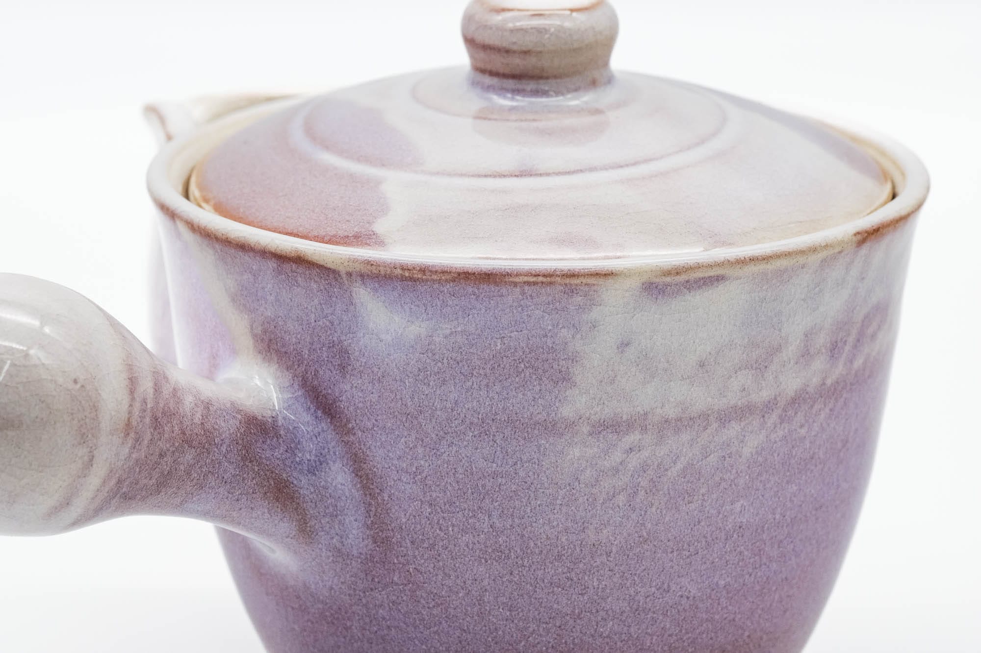 Japanese Kyusu - 椿秀窯 Tsubakihide Kiln - Purple Hagi-yaki Teapot - 400ml