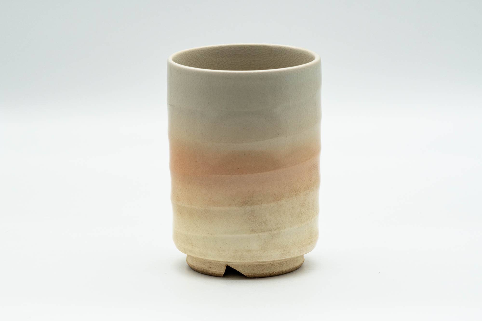 Japanese Teacup - 萩焼 Ribbed Hagi-yaki Yunomi - 140ml