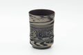 Tezumi — Japanese Teacup - Grey White Nerikomi Tochiri Tokoname Yunomi - 190ml — front view