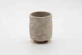 Tezumi — Japanese Teacup - Beige Grey Gohonte Hagi-yaki Yunomi - 180ml — front view