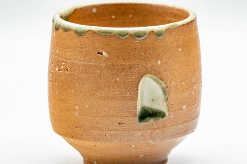 Japanese Teacup - Green Glazed Shigaraki-yaki Yunomi - 150ml