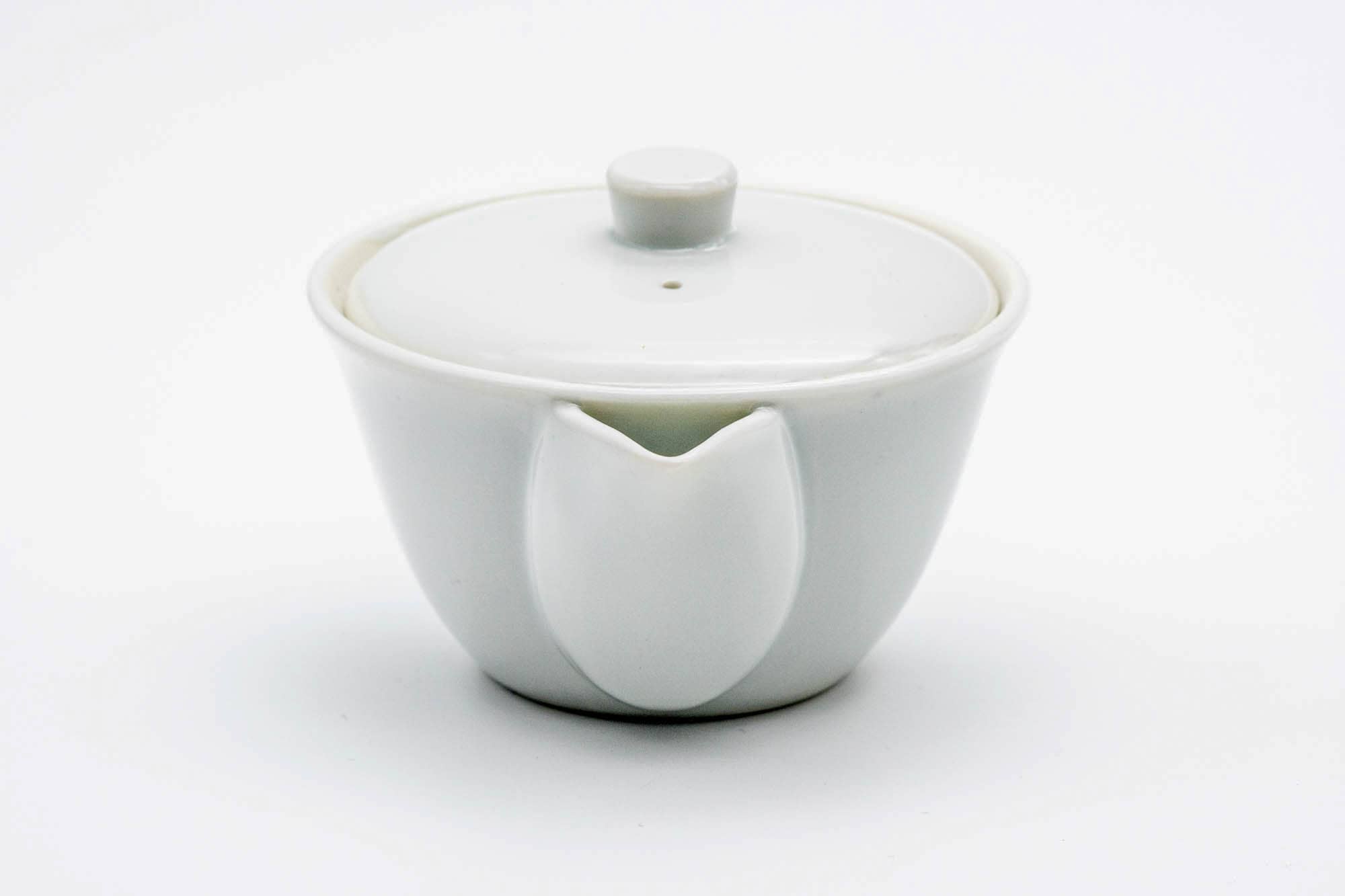Japanese Houhin - White Porcelain Mesh Handle-less Teapot - 130ml