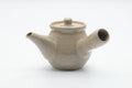 Tezumi — Japanese Kyusu - Floral Beige Glazed Ceramic Filter Teapot - 250ml — side view showing the spout