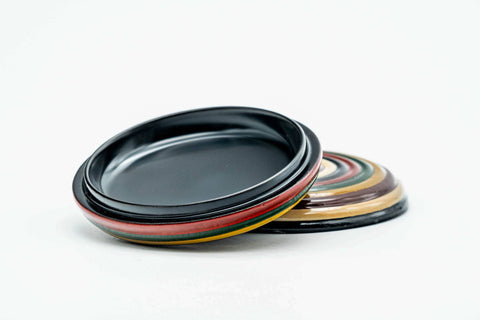 Japanese Kogo - Koma Urushi Lacquer Incense Container