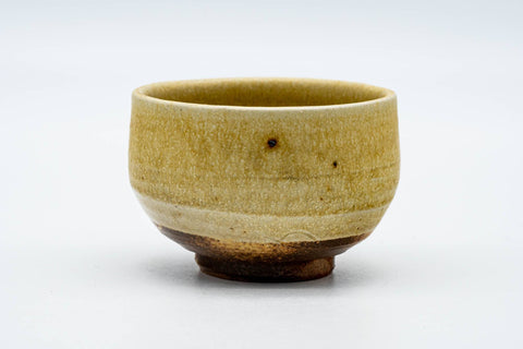 Japanese Teacup - Textured Yellow Glazed Shigaraki-yaki Yunomi - 150ml